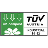 Certified OK compost INDUSTRIAL by TÜV AUSTRIA