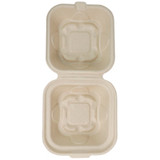 Fiber Clamshell PLA Lining PFAS-Free TO-SC-U85-3L-LF