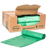 Box of BioBag 44 Gallon Compostable Trash Liner Bags 