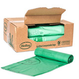 Simply Bio 55 Gal Compostable Bags - Flat Top, 1.57 Mil, Eco-Friendly, Heavy