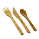 Full Size Bamboo Cutlery Set Sample