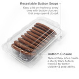 Single Row Cookie, Donut & Loaf Angled Containers BXX00094