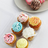 6 Section Compostable Packaging for Mini Cupcakes BXX00096 6 Section Compostable Packaging for Mini Cupcakes BXX00096