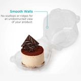 Single 3.75" Compostable Dessert Clamshell Packaging