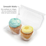 3" Cupcake & Muffin Containers 2 Section BXX00202