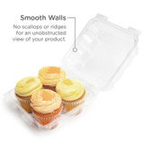 3.25" Muffin Containers 4 Section BXX00215