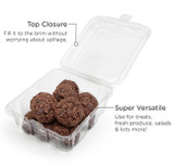 Simply Secure Square 48 oz Top Seal Containers BDV01389