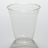 Crystal-clear compostable PLA cup for juice, smoothies, iced coffee