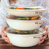 PLA Lids fit 36-64 oz Bowls BOL-CS-36