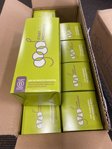 Case of 2,000 compostable PHA straws packed in 10 inner boxes