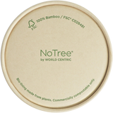 World Centric Kraft Paper Lids for 8 oz Bowls - BOL-PA-8-K