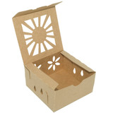 Farmers Market Kraft Paper Clamshell Produce Packaging