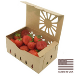 Strawberries in Compostable Quart Container Strawberries in Compostable Quart Container