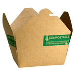Innobox Edge Compostable Kraft #1 To Go Boxes 22 oz Innobox Edge Compostable Kraft #1 To Go Boxes 22 oz