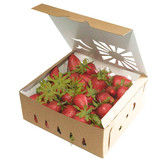 2 quart strawberry containers for farmers market
