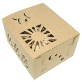 3 Quart kraft paper clamshell for cherry tomatoes