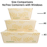 NoTree Paper To Go Boxes w/ PLA Windows