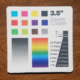 3.5" Square Custom Drink Coasters