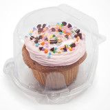 Single 3.5" Large Cupcake & Muffin Containers 