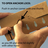 Reversible Paper Clamshell Produce Containers with Anchor Lock Reversible Paper Clamshell Produce Containers with Anchor Lock