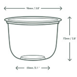 Vegware 12 oz PLA Bella Round Deli Containers BEL-12