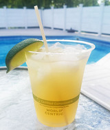 PHA Cocktail Stirrer Straws in a Cup by a Pool PHA Cocktail Stirrer Straws in a Cup by a Pool