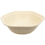 World Centric 54 oz Fiber Hexagonal Bowls BX-FB-54