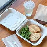 Fiber Clamshell for To-Go TO-SC-U85-3-LFP