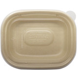 PLA Flat Lids | Fits 8.7 x 6.7 Fiber To-Go Boxes | CTL-CS-3F