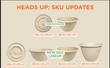 Fiber Lids for 12 oz Fiber Round Bowls | No PFAS | 500/Case