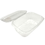 24 oz PLA Berry Container Open To Show Clamshell Design 