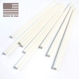 Compostable 11mm PHA boba straws arranged horizontally Compostable 11mm PHA boba straws arranged horizontally