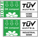 Certified OK compost HOME by TÜV AUSTRIA