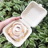6x6" Compostable Cinnamon Bun Containers