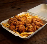 9x9 Compostable Fiber Clamshell Box