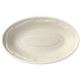 24 oz Made in USA Compostable Fiber Oval Burrito Bowls