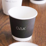 4 oz Custom Printed Compostable Double Wall Paper Hot Cups