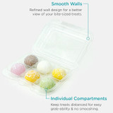 6-Pack Compostable PLA Macaron Containers BXX07066
