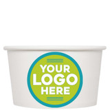 Custom Printed compostable 12 oz Paper Bowl