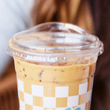 12-24 oz Compostable PLA Cold Cup Sip Lids 98mm