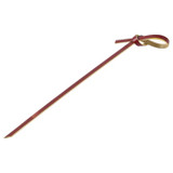 4" Brown Bamboo Knotted Skewers RWB0133