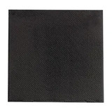 15x15" 2 Ply, 1/4 Fold Point to Point Black Tissue Beverage Napkins 210SMP3838N