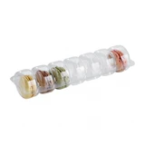 Clear Insert for 7 Macarons (1x7) w/ Clip Closure PET | 210MACINS7