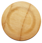 Bamboo Veneer Round Plate Large | 100 count