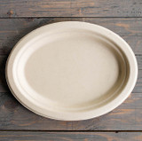 Compostable 10" Fiber Oval Plates PL-SC-U10O-LFP Compostable 10" Fiber Oval Plates PL-SC-U10O-LFP