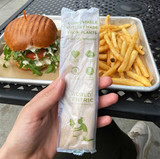 Individually Wrapped 6" tPLA Utensil Set Sample