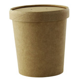 Kraft Soup Containers with Lids, 16 oz Kraft Soup Container with Lid, Brown, Case 250 | Quantity: 250 by Paper Mart
