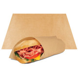 12 x 12 Natural compostable sandwich wrap deli paper 300897