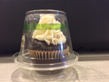 9 oz compostable squat cup with cupcake CP-CS-9Q