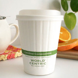 12 oz Double Wall Compostable Hot Paper Cups CU-PA-12D 12 oz Double Wall Compostable Hot Paper Cups CU-PA-12D
